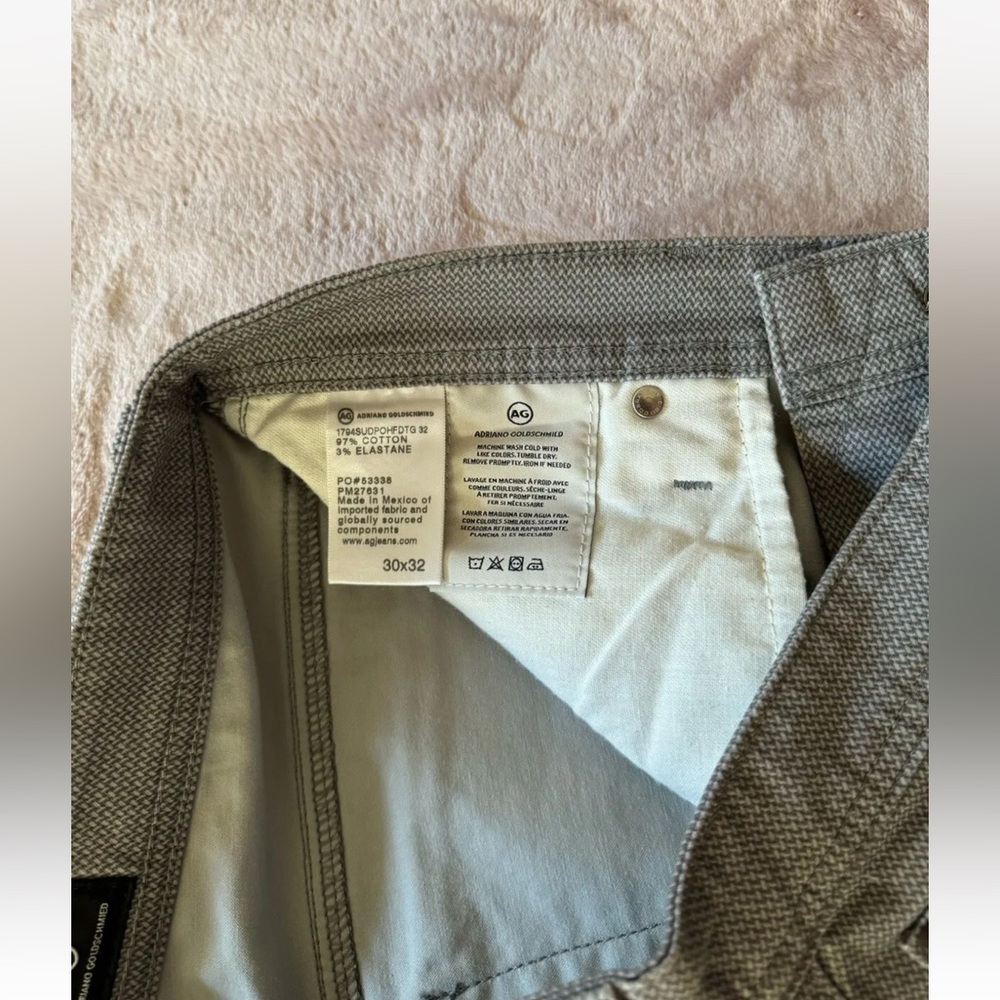 Adriano Goldschmied Everett Slim Straight Jeans Pants Beige Trousers Sz 30 - Picture 5 of 11